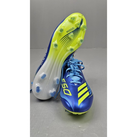 Adidas F50 MESSI PRO FG Mens‎ 8 Firm Ground Soccer Cleats Blue JQ7953 NWT